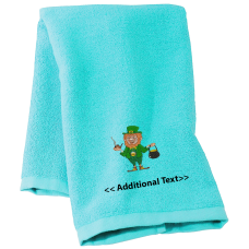 Personalised Leprechaun Seasonal Towels Terry Cotton Towel